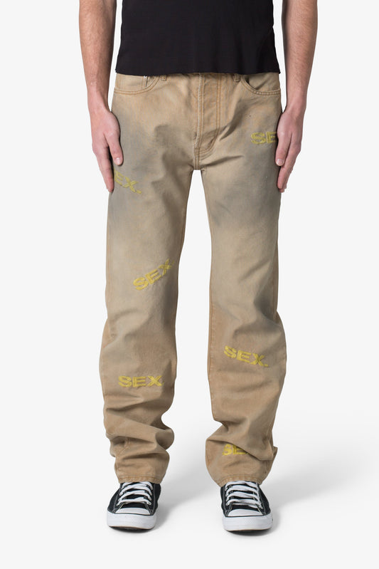 V591 Baggy Sex Denim - Khaki