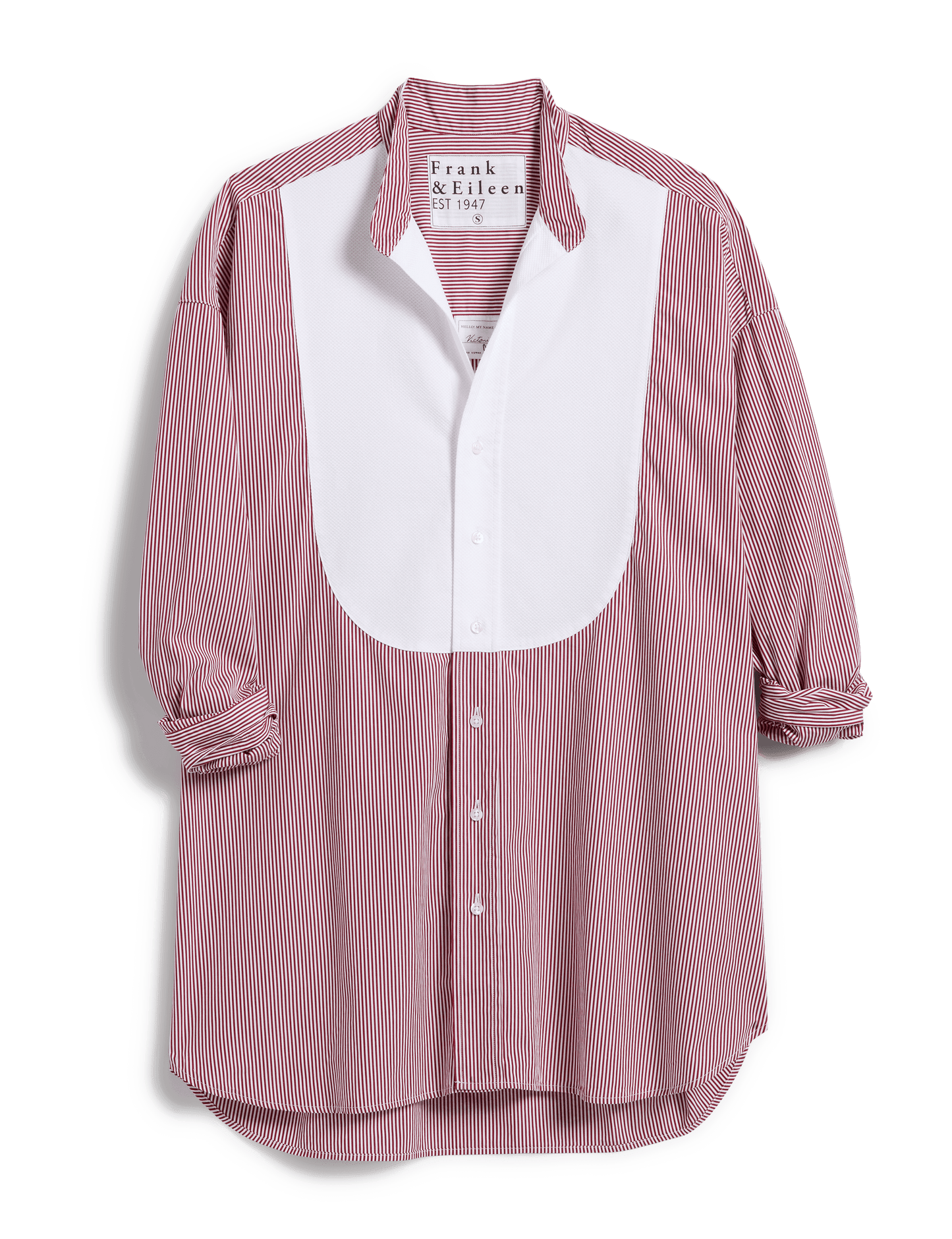VICTORIA Red Stripe with White Bib, Italian Superluxe