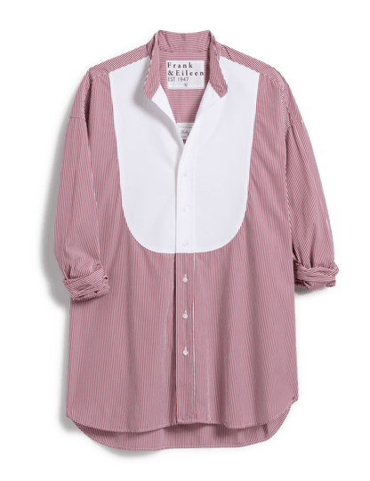 VICTORIA Red Stripe with White Bib, Italian Superluxe