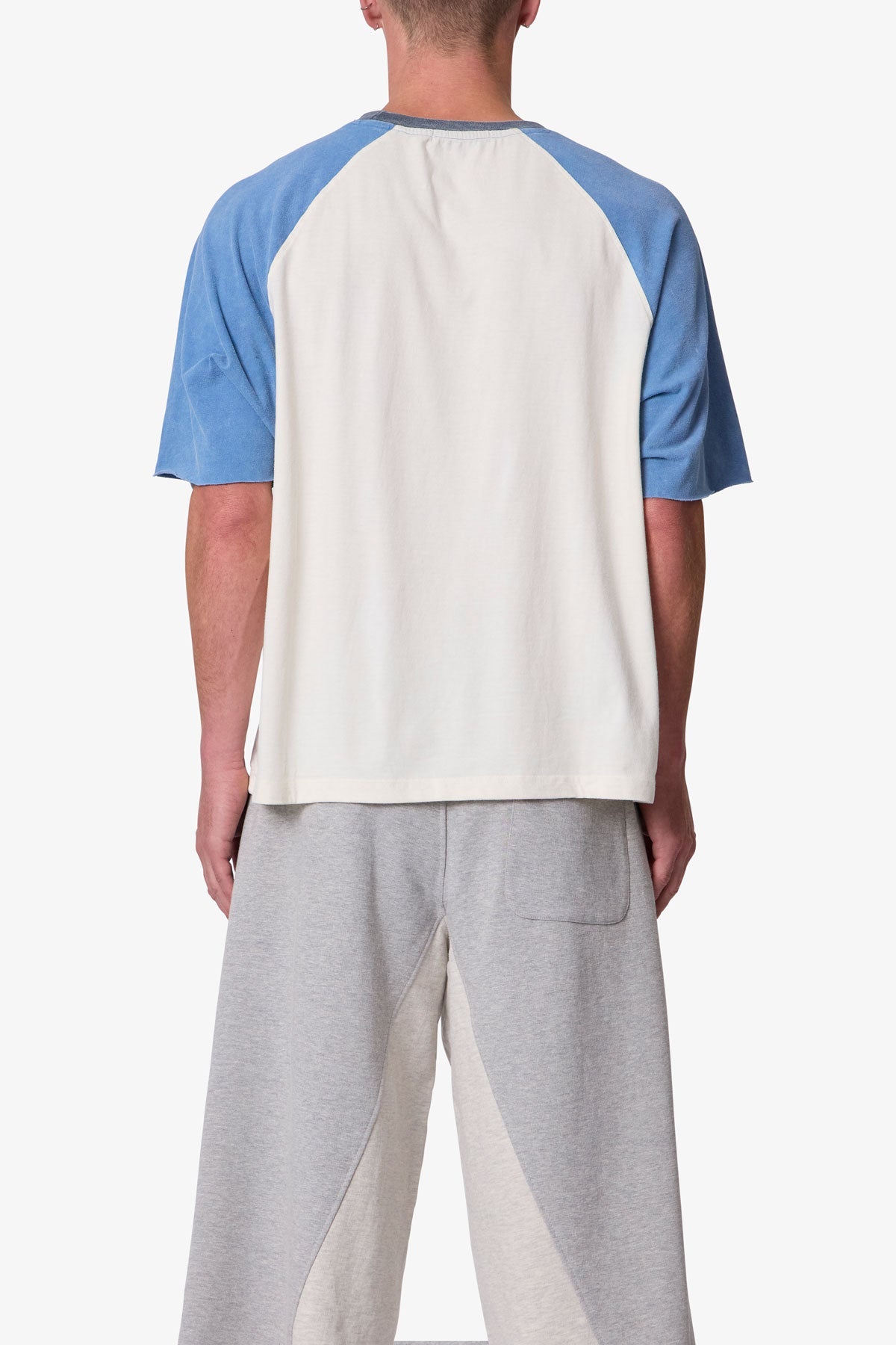 Vintage Baseball 3/4" Sleeve Tee - Off White/Blue
