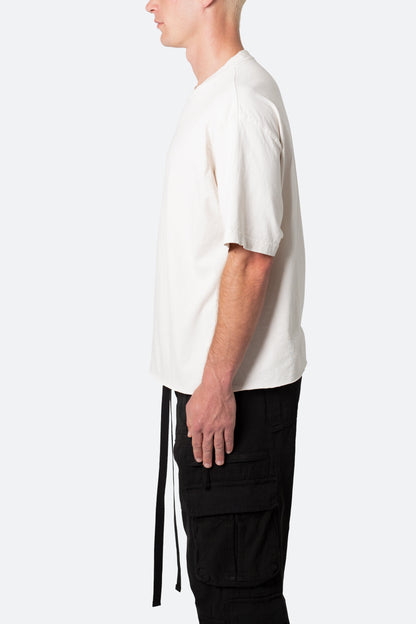 Vintage Boxy Cropped Tee - Off White