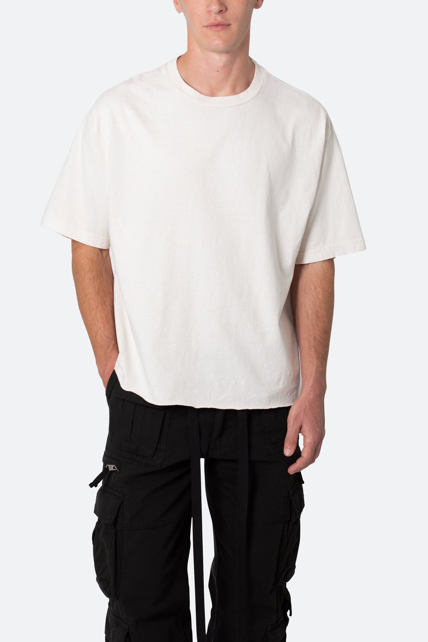 Vintage Boxy Cropped Tee - Off White
