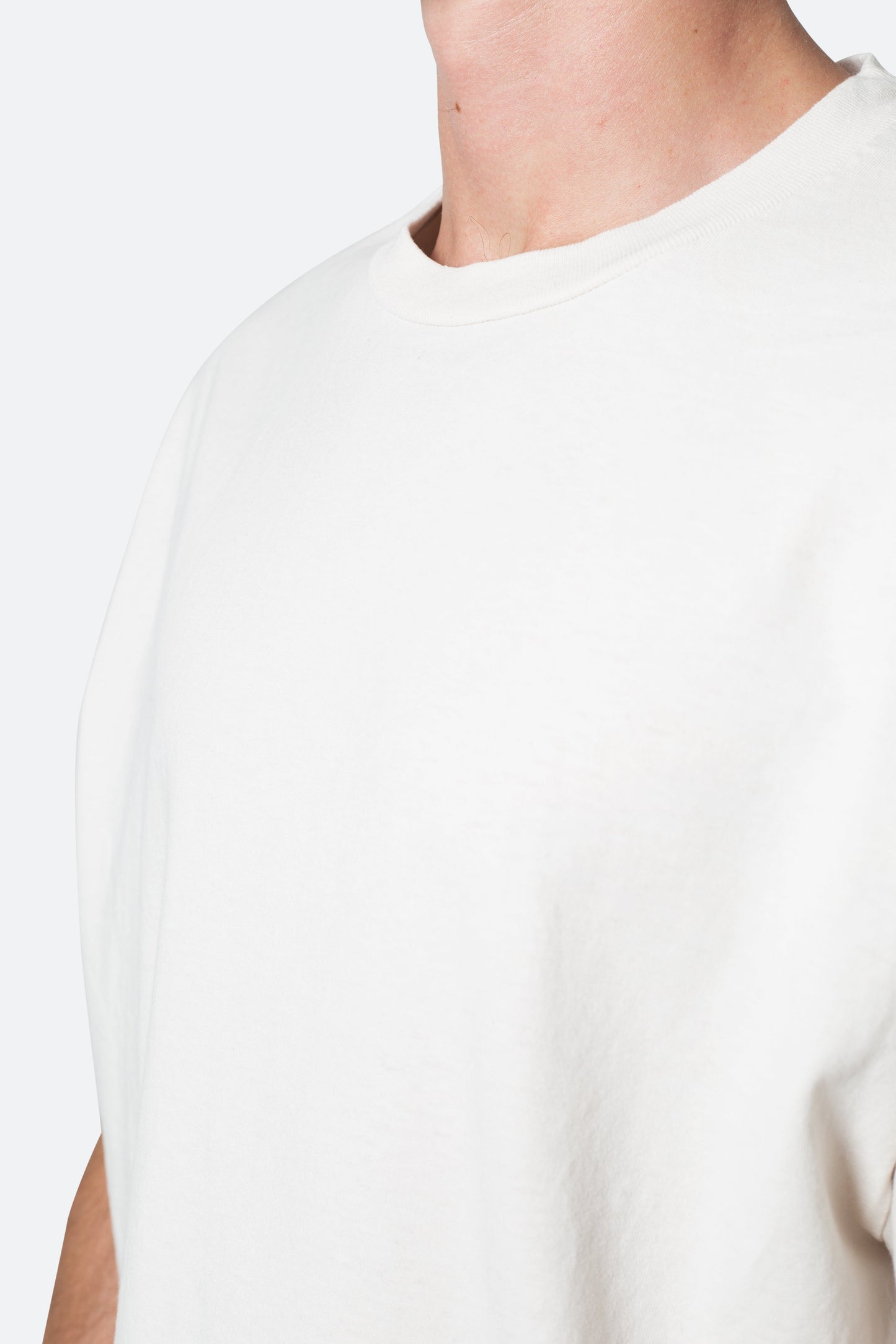Vintage Boxy Cropped Tee - Off White