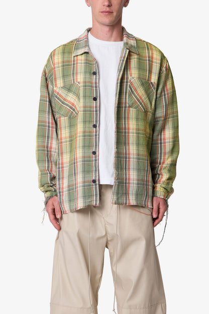 Vintage Flannel Shirt - Green