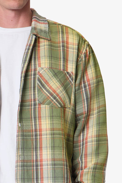 Vintage Flannel Shirt - Green