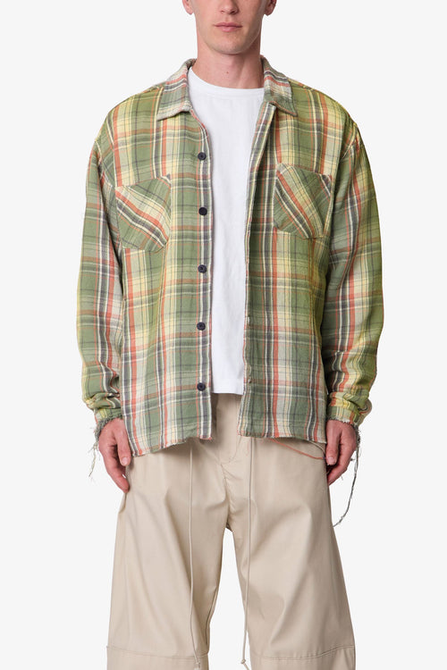 Vintage Flannel Shirt - Green