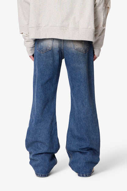 Vintage Flared Denim - Washed Blue