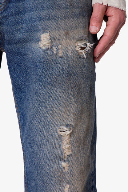 Vintage Flared Denim - Washed Blue