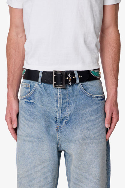 Vintage Python Belt - Black