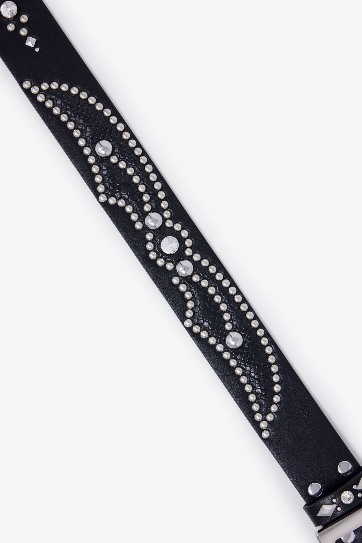Vintage Python Belt - Black/Black