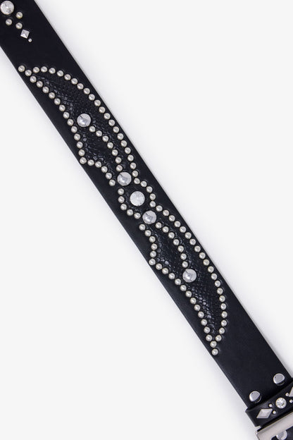 Vintage Python Belt - Black/Black