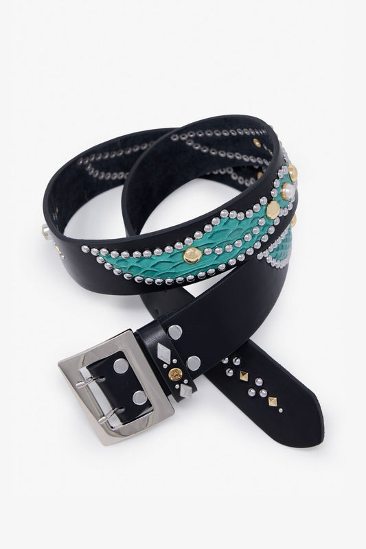 Vintage Python Belt - Black