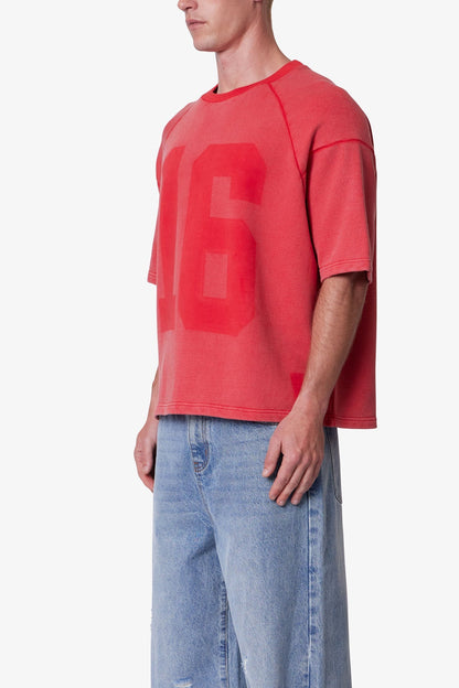 Vintage Raglan Terry Jersey Shirt - Red