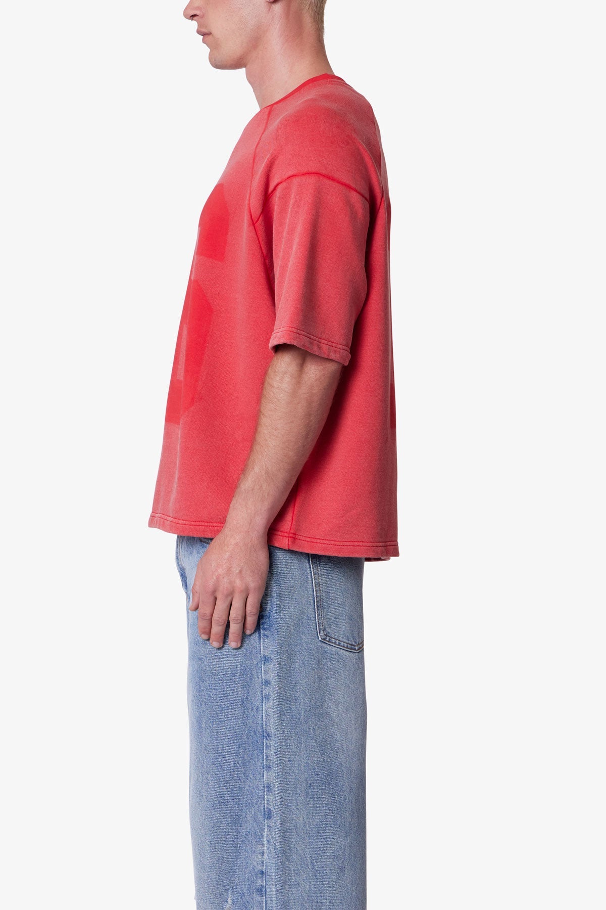 Vintage Raglan Terry Jersey Shirt - Red