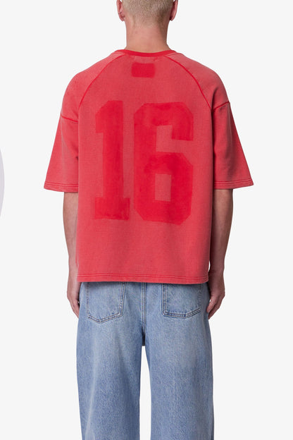 Vintage Raglan Terry Jersey Shirt - Red