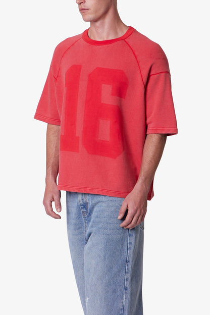Vintage Raglan Terry Jersey Shirt - Red