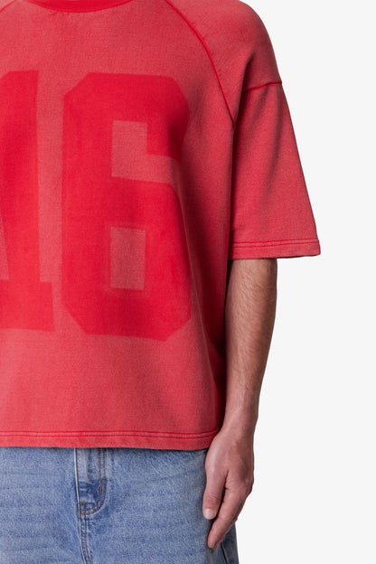 Vintage Raglan Terry Jersey Shirt - Red