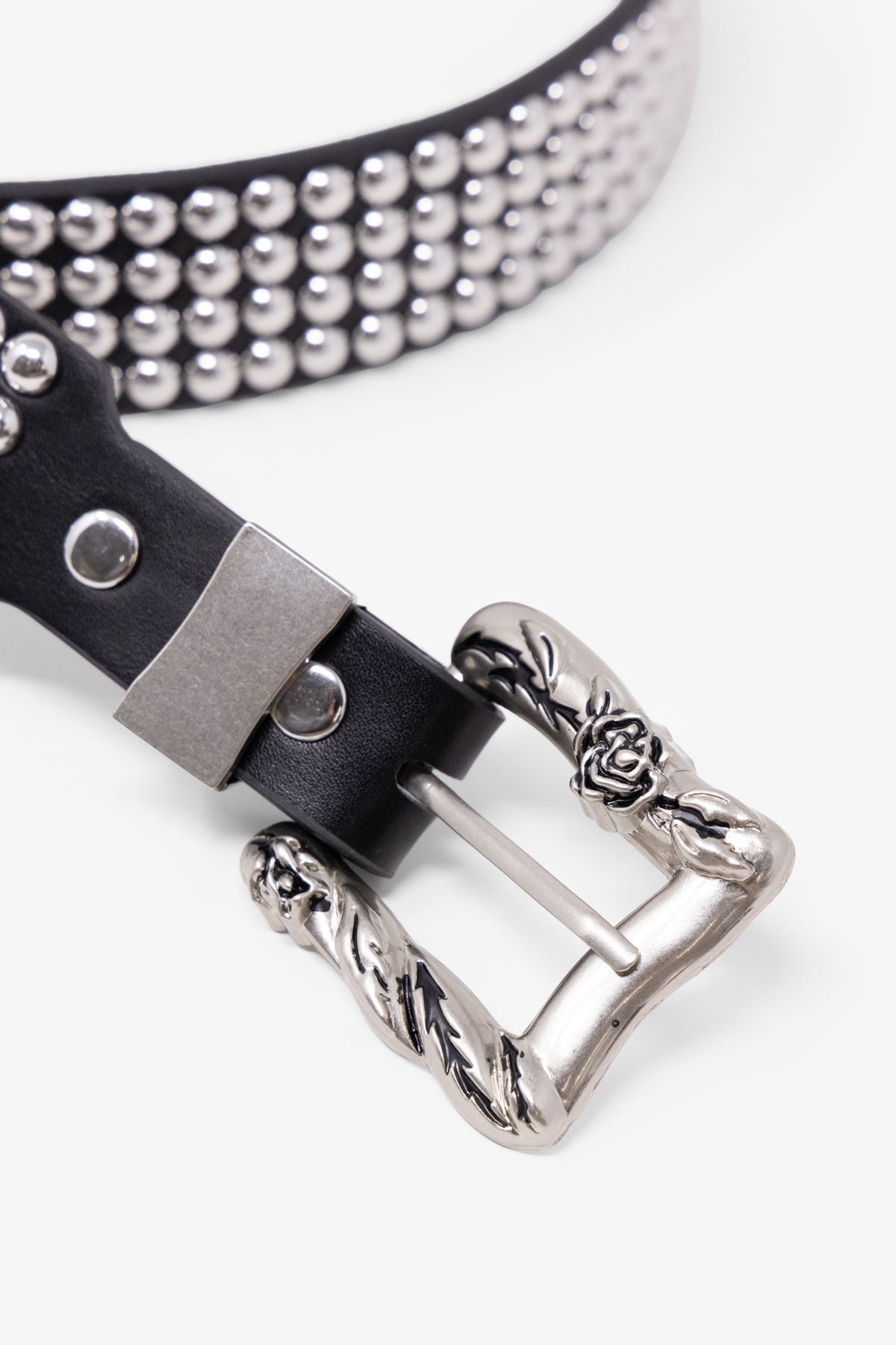 Vintage Studded Belt - Black