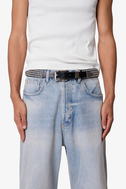 Vintage Studded Belt - Black