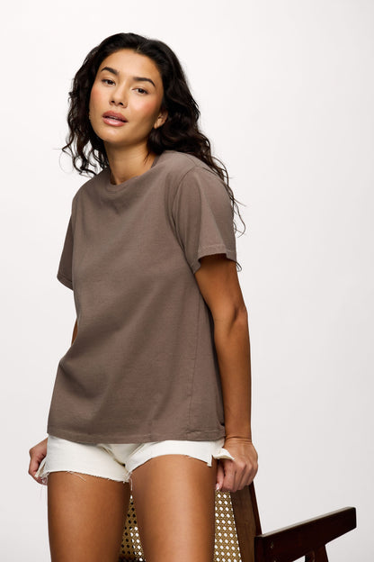 Vintage Cotton Everyday T-Shirt | Mocha