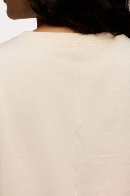 Soft Cotton Muscle Tee | Bone