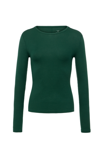 Slinky Rib Long Sleeve Shirt | Hunter