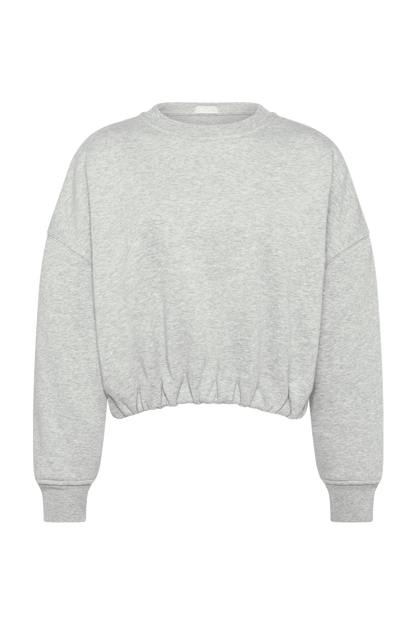 Vintage Fleece Cinch Waist Sweatshirt | Heather Grey