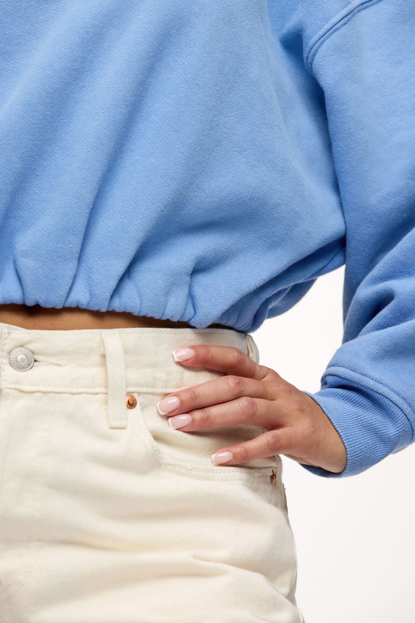 Vintage Fleece Cinch Waist Sweatshirt | Harbor
