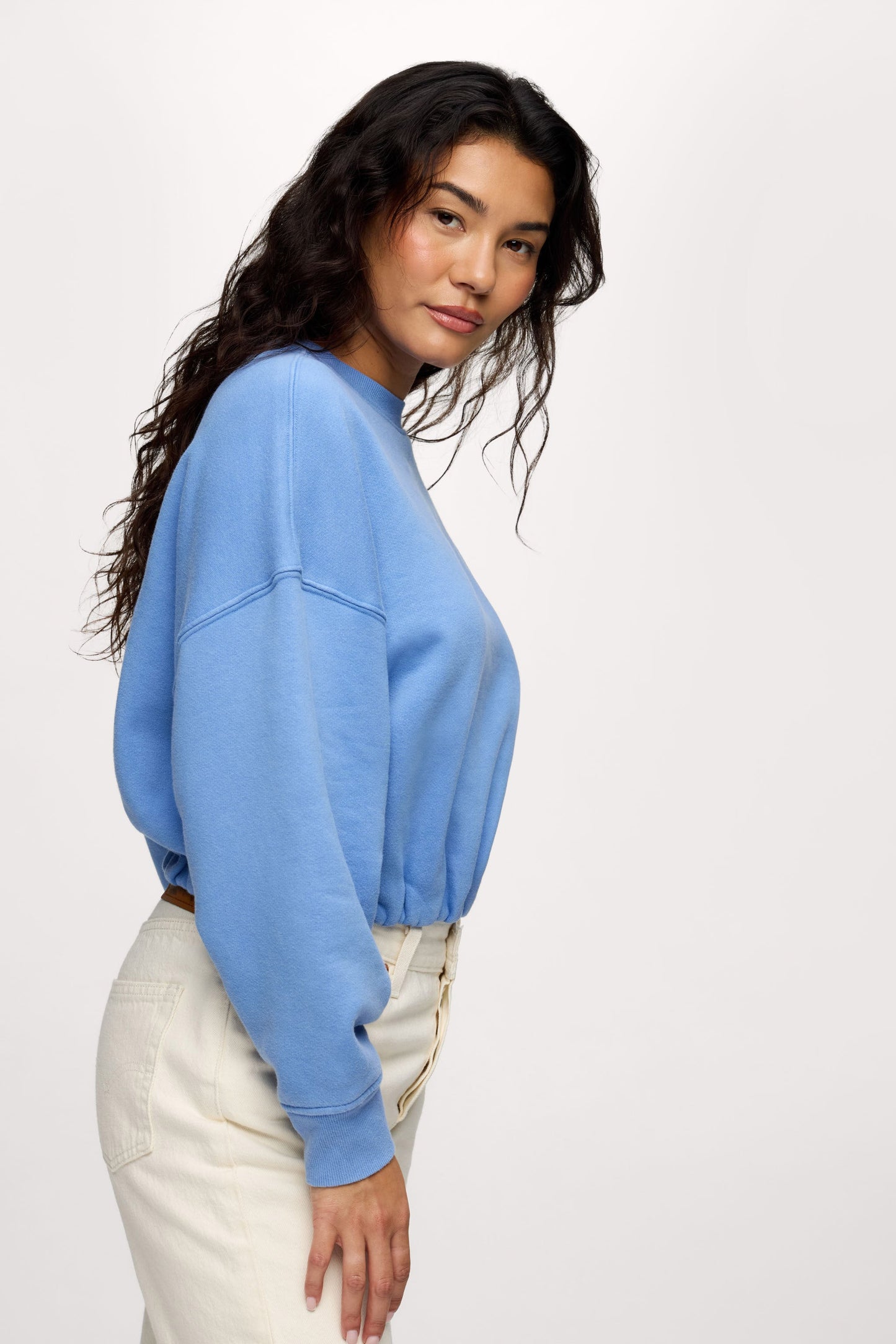 Vintage Fleece Cinch Waist Sweatshirt | Harbor