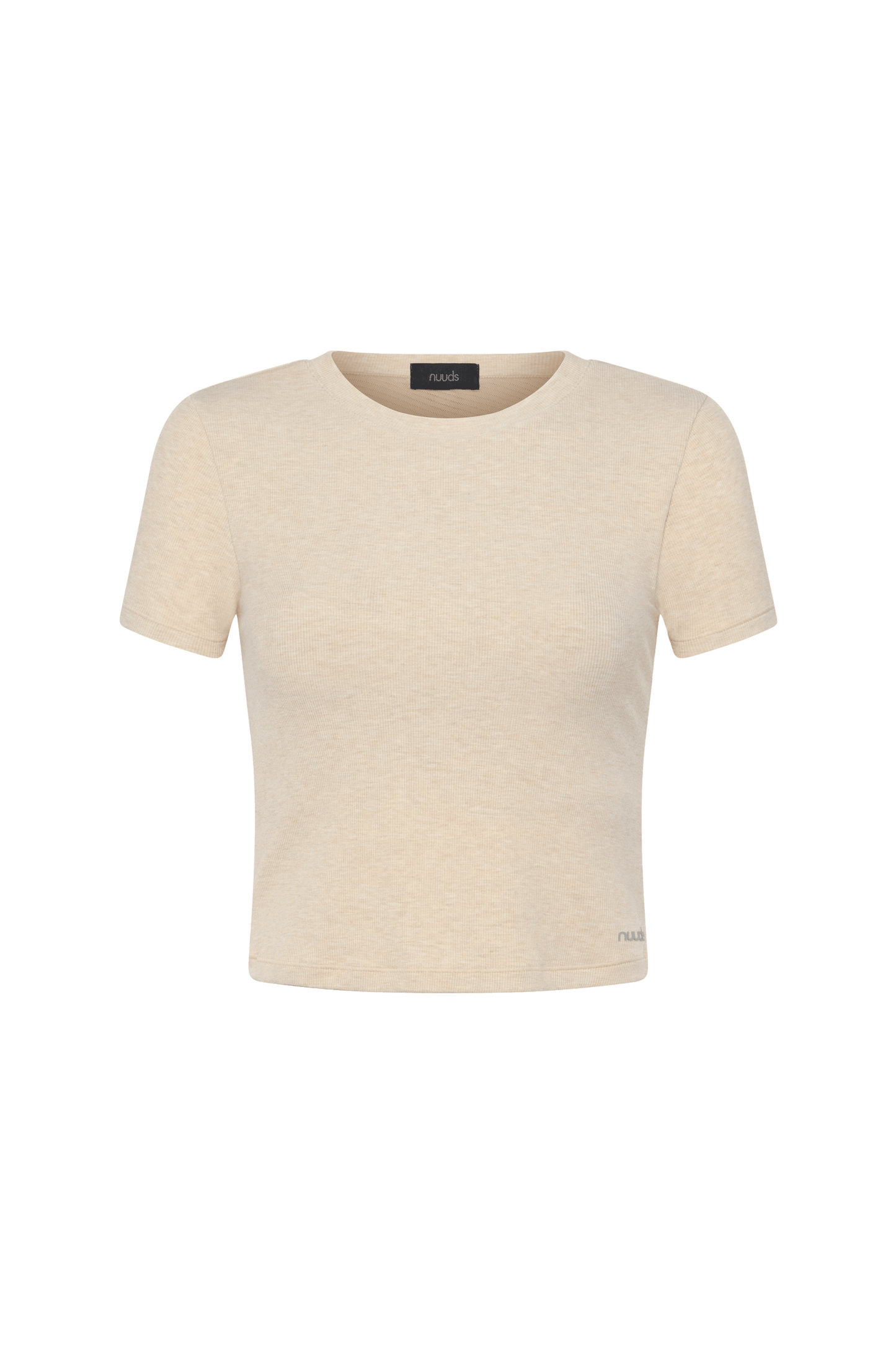 Sporty Rib Bra Tee | Heather Oat