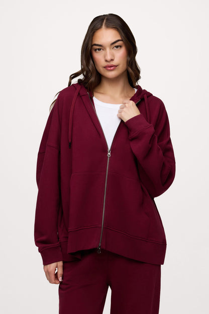 Core Fleece Two Way Zip Hoodie
