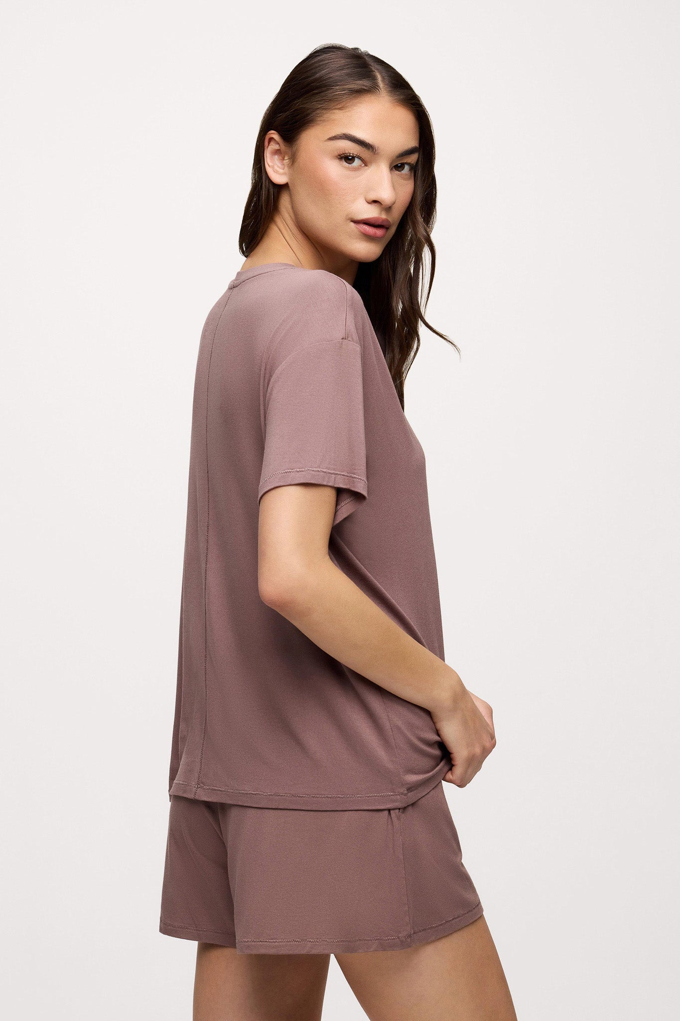 V-Neck Pajama Tee | Cocoa