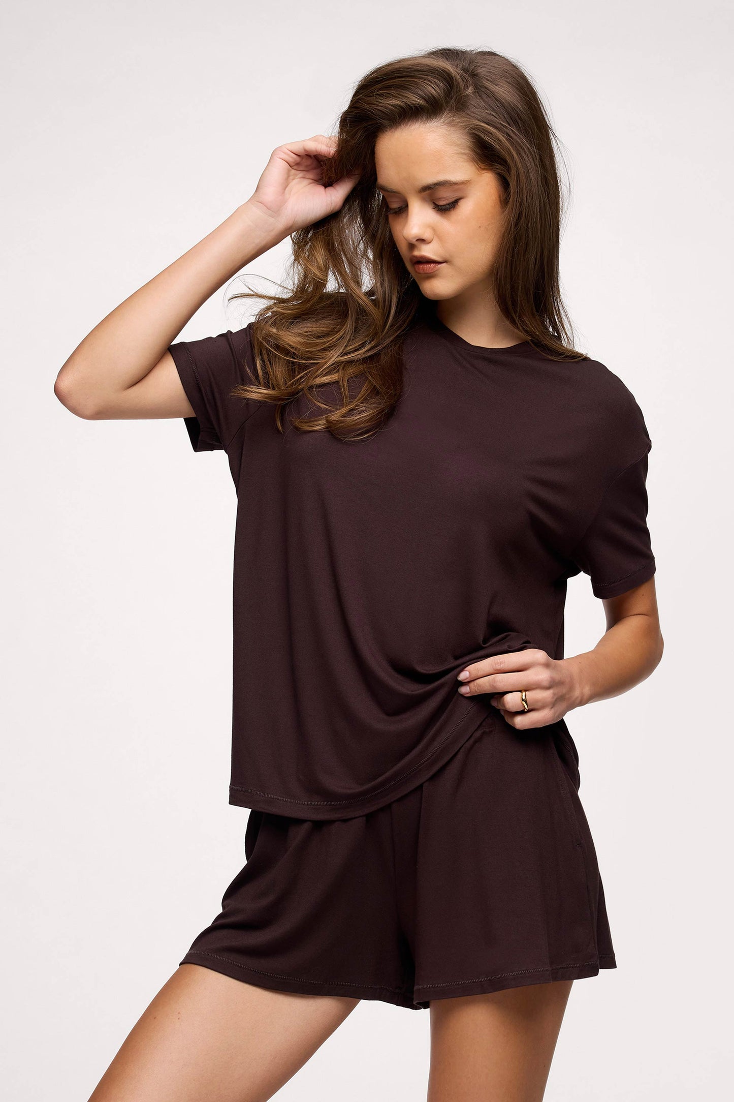 Boyfriend Pajama Tee | Espresso
