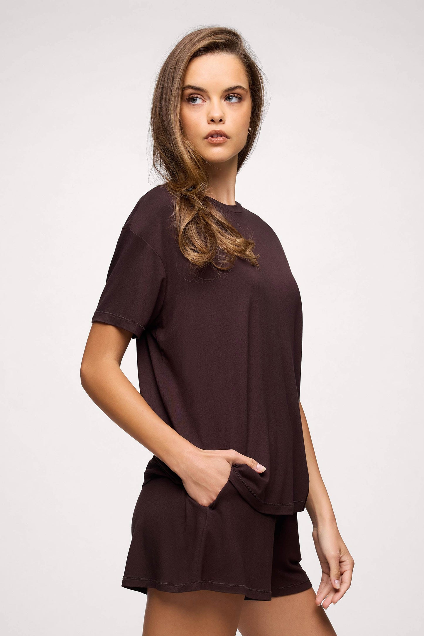 Boyfriend Pajama Tee | Espresso
