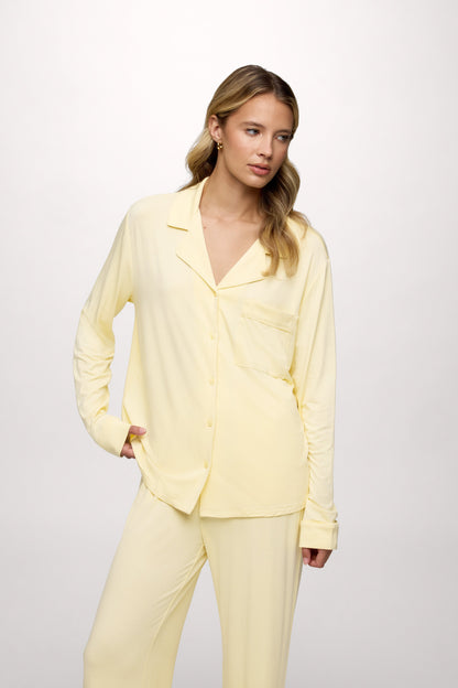 Long Sleeve Button-Up Pajama Shirt