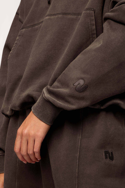 Vintage Washed Hoodie | Espresso