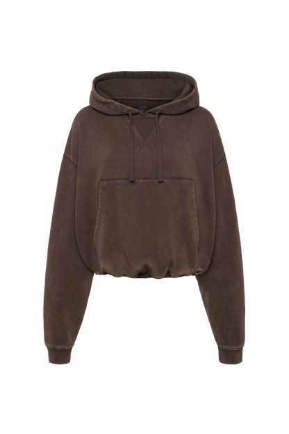 Vintage Washed Hoodie | Espresso