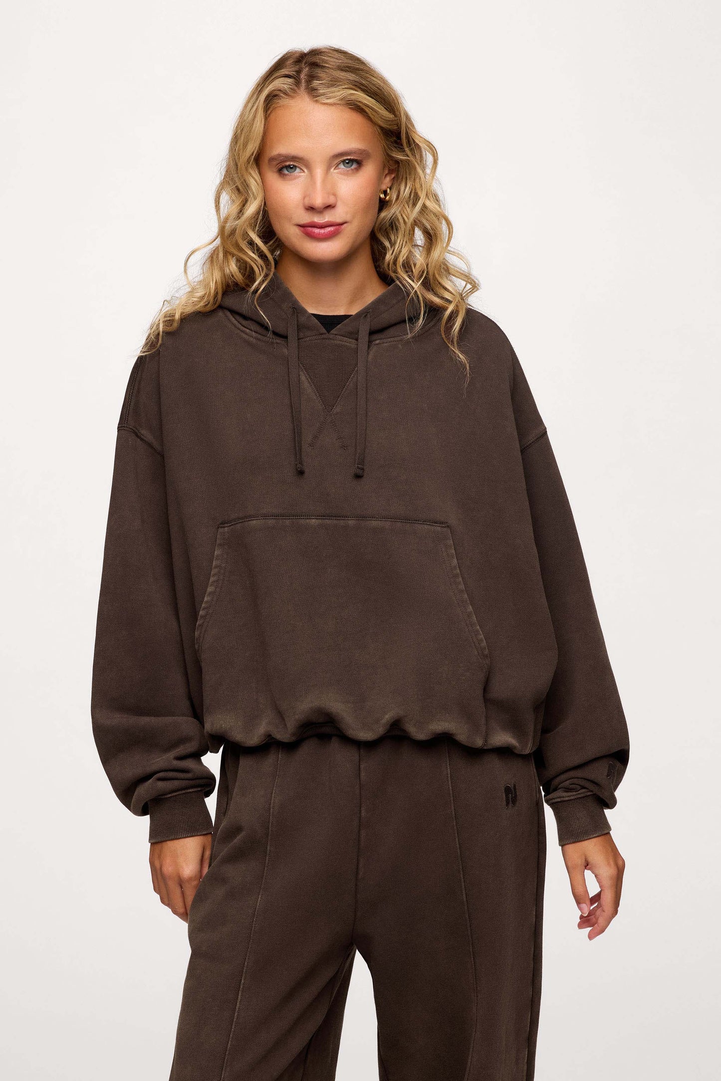 Vintage Washed Hoodie | Espresso