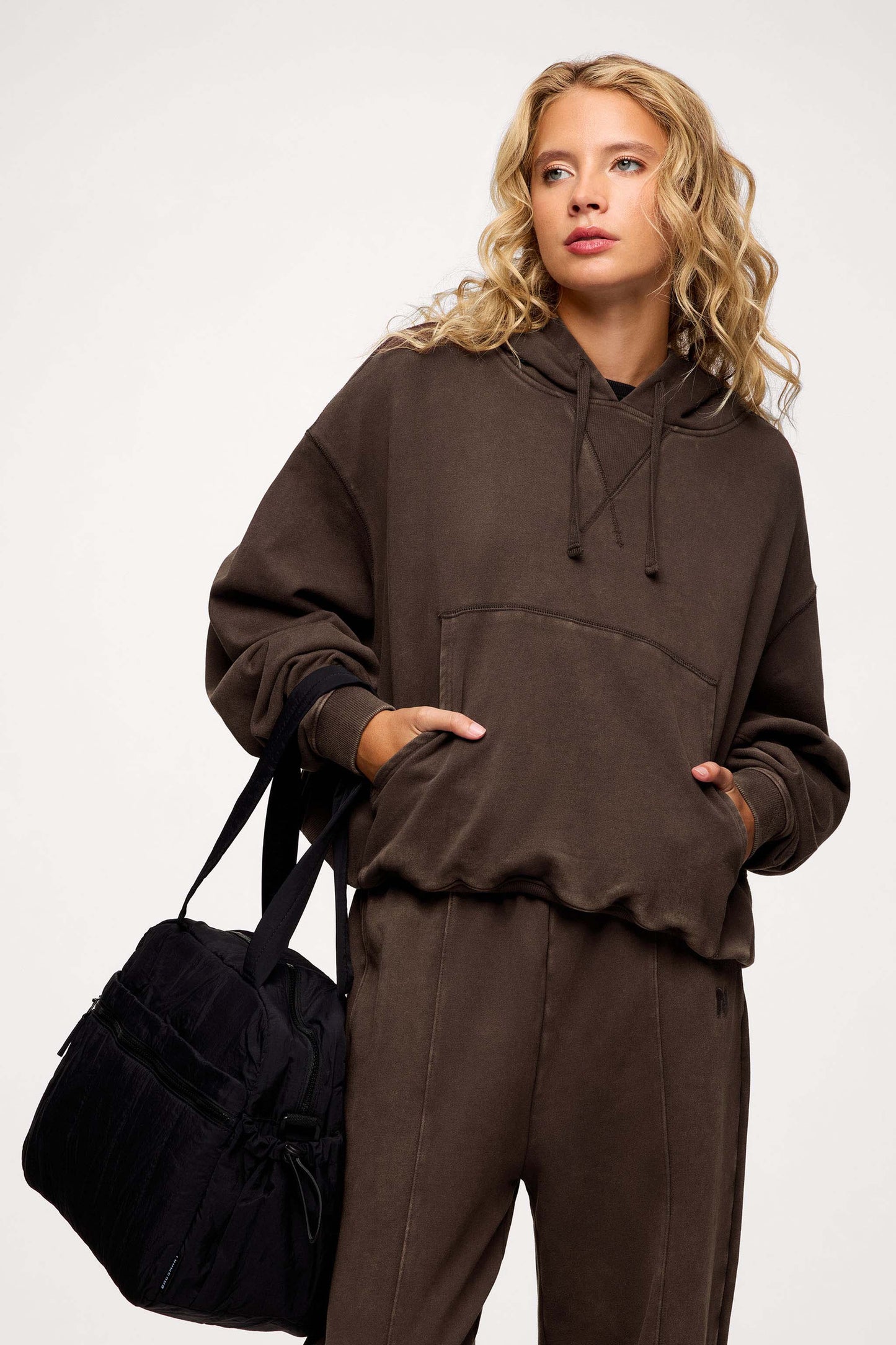 Vintage Washed Hoodie | Espresso