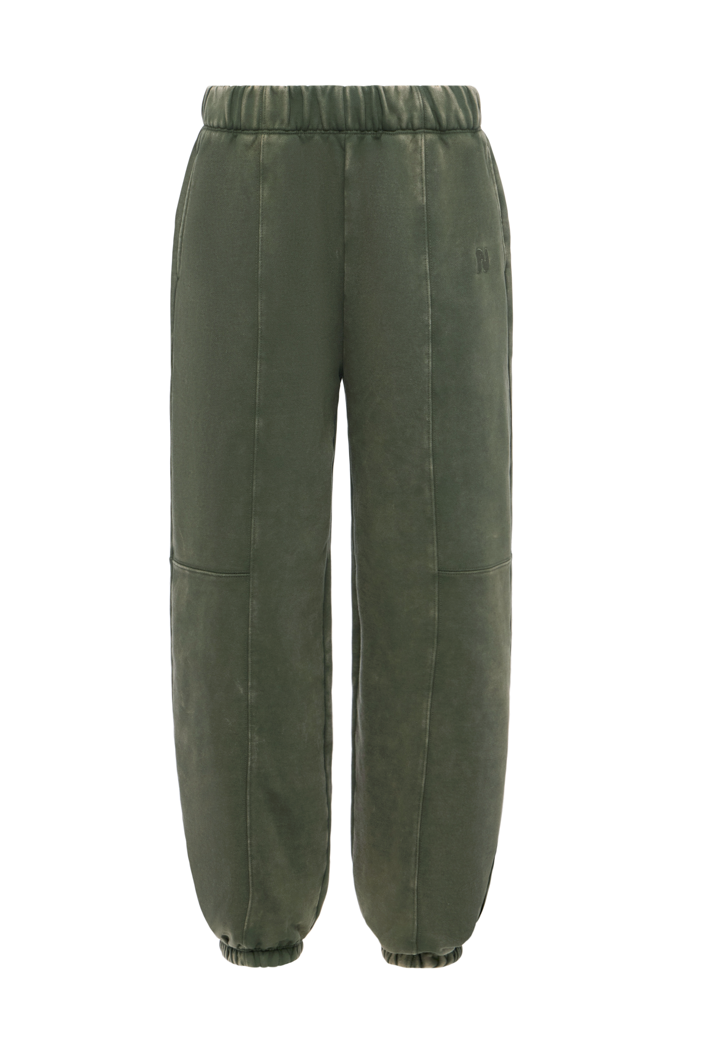 Vintage Washed Seamed Jogger | Darkest Olive