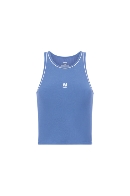 Sporty Rib Piped Racer Tank | Coastal