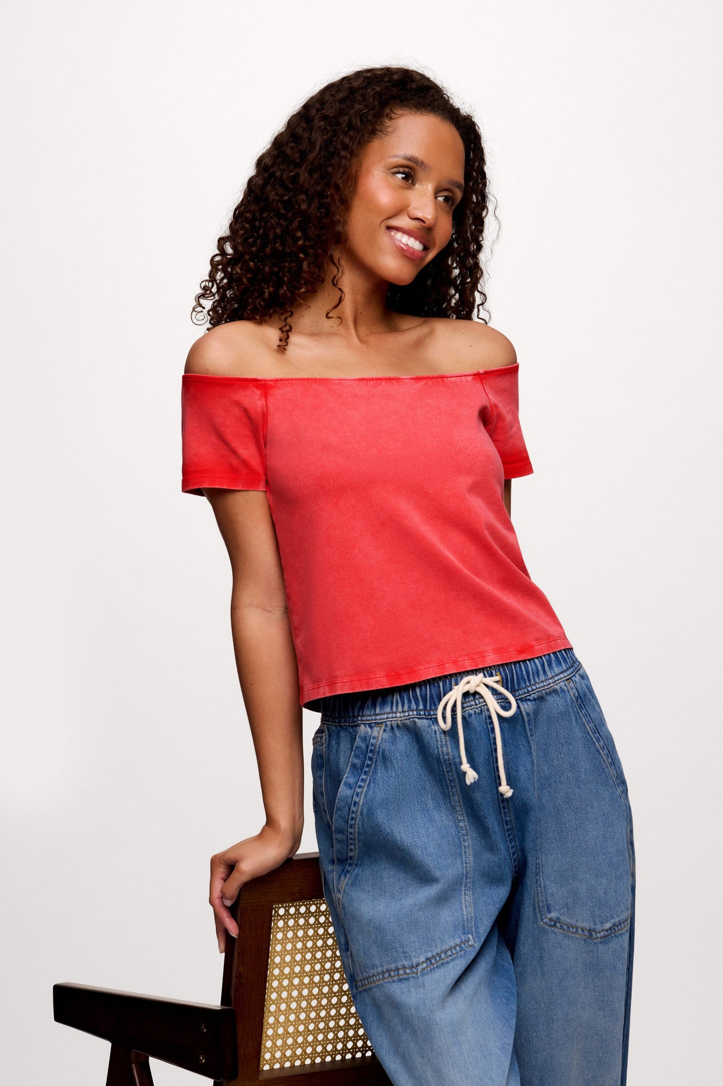 Ease Tee | Washed Cayenne