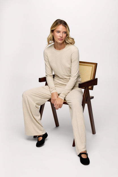 Slinky Jersey Lounge Set | Heather Oat