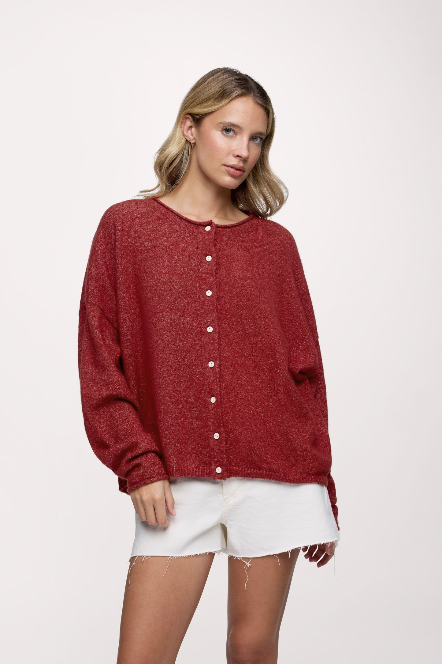 Cozy Knit Boxy Cardigan
