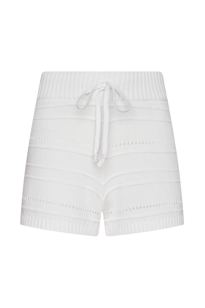 Newport Sweater Short | White