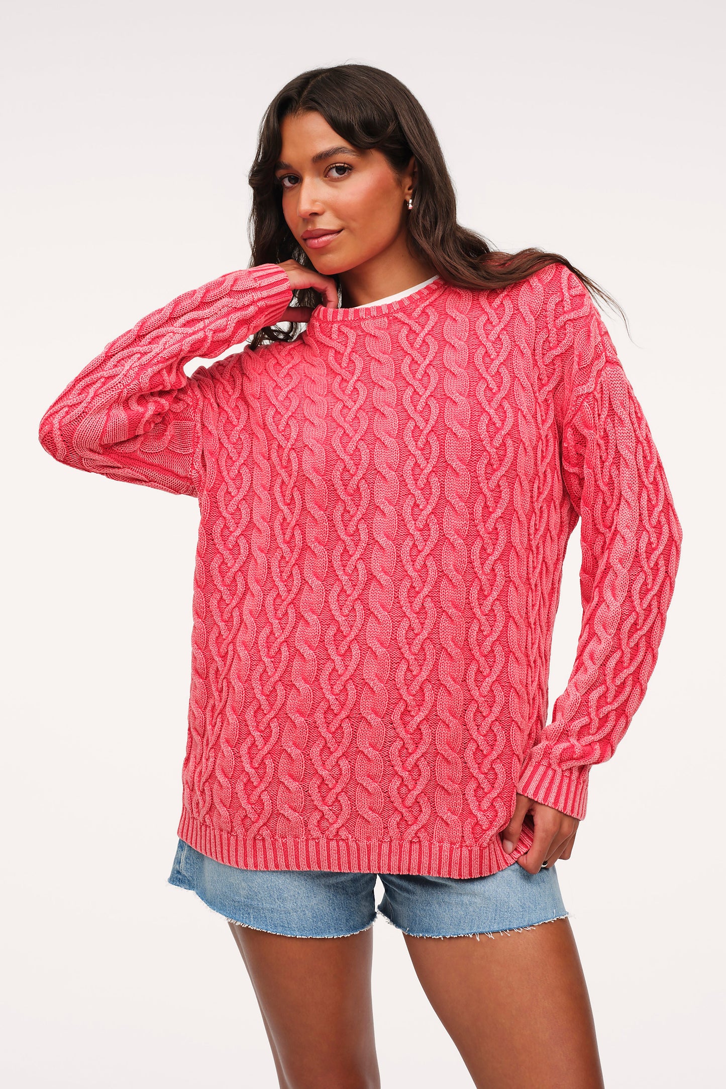 Lightweight Cable Sweater