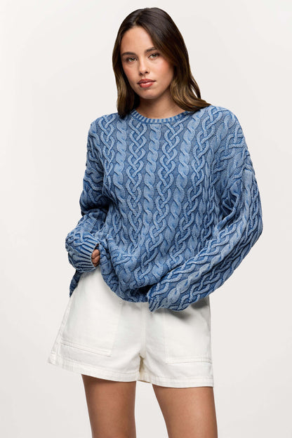 Lightweight Cable Sweater