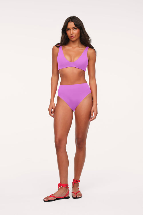 High Waist Bikini Bottom | Smooth Wisteria