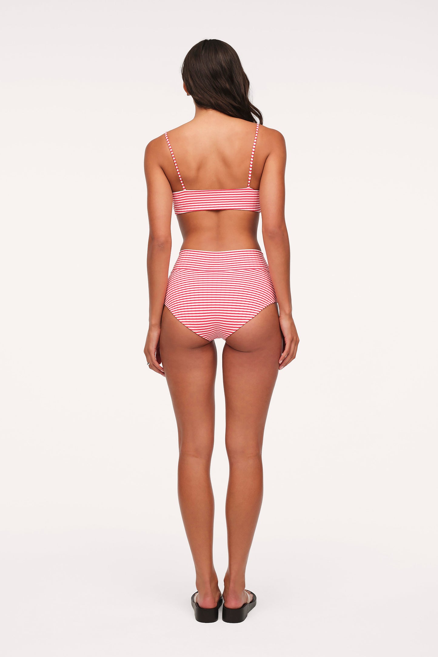 Bandeau Bikini Top | Cayenne Stripe