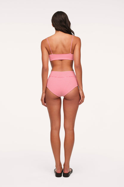Bandeau Bikini Top | Cayenne Stripe